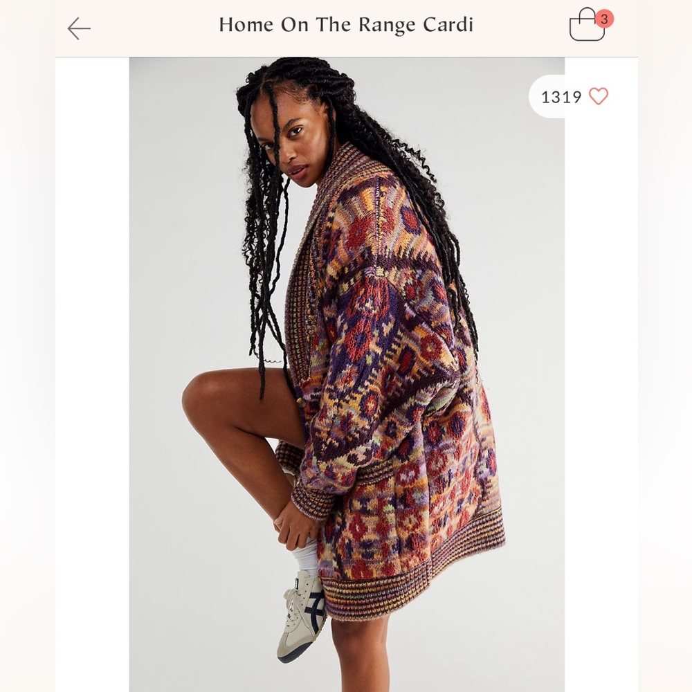 Free People Home on the Range Cardi
